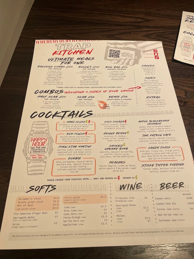 Trap Kitchen menu 11