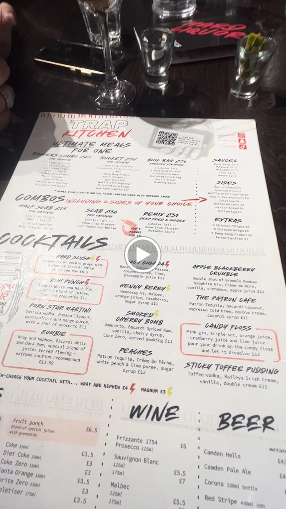 Trap Kitchen menu 7
